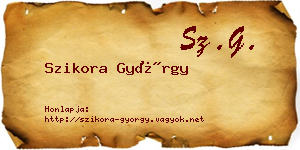 Szikora György névjegykártya